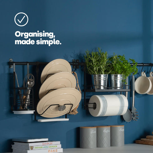 Saucepan Lid Rack - Black
